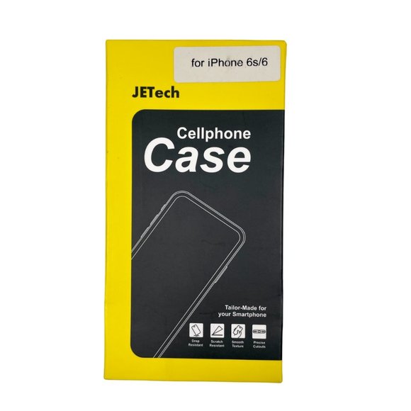 NWT JETech iPhone 6/6s Shock-Absorption Bumper Clear Case Cover - Picture 1 of 4